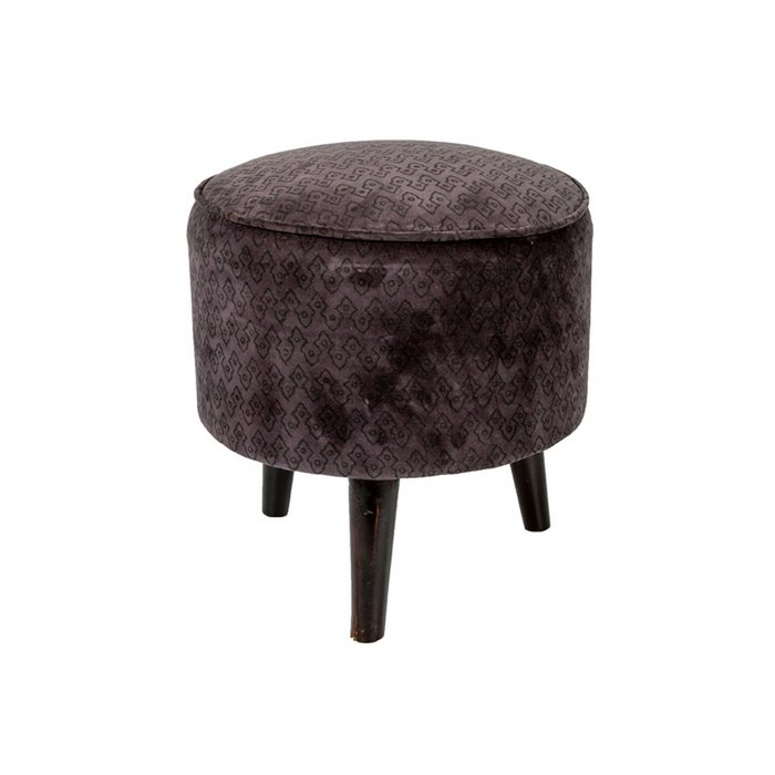 Velvet Pouf Paola Blue/Gray Dia 40