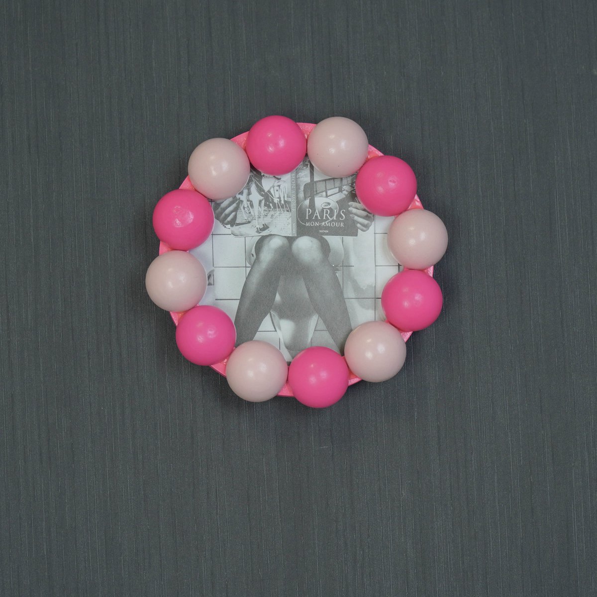 Fotolijst - Bubbels - Licht/Neon Roze -14,5x14,5cm