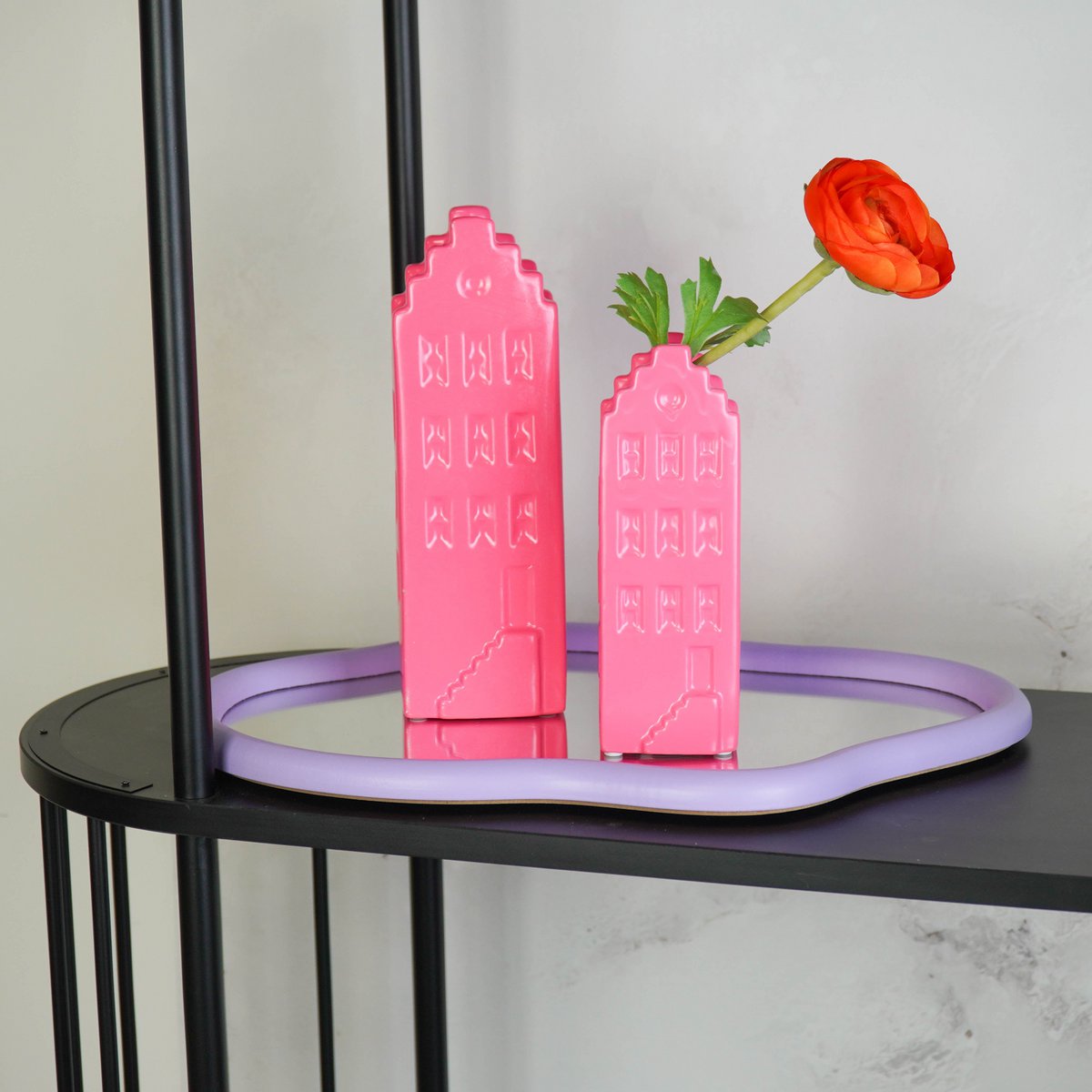 Spiegel - Biologisch - MDF - Lila - 30x40cm