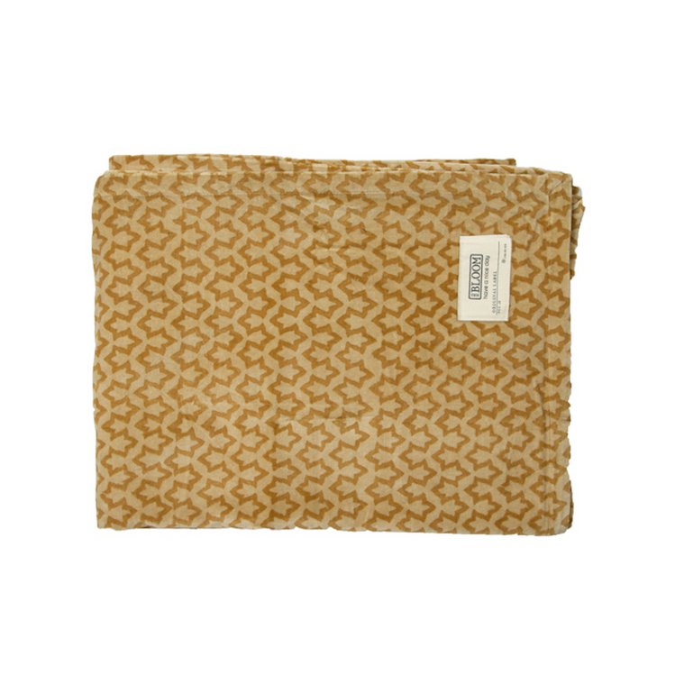 Fluwelen plaid Elena gember 130x170