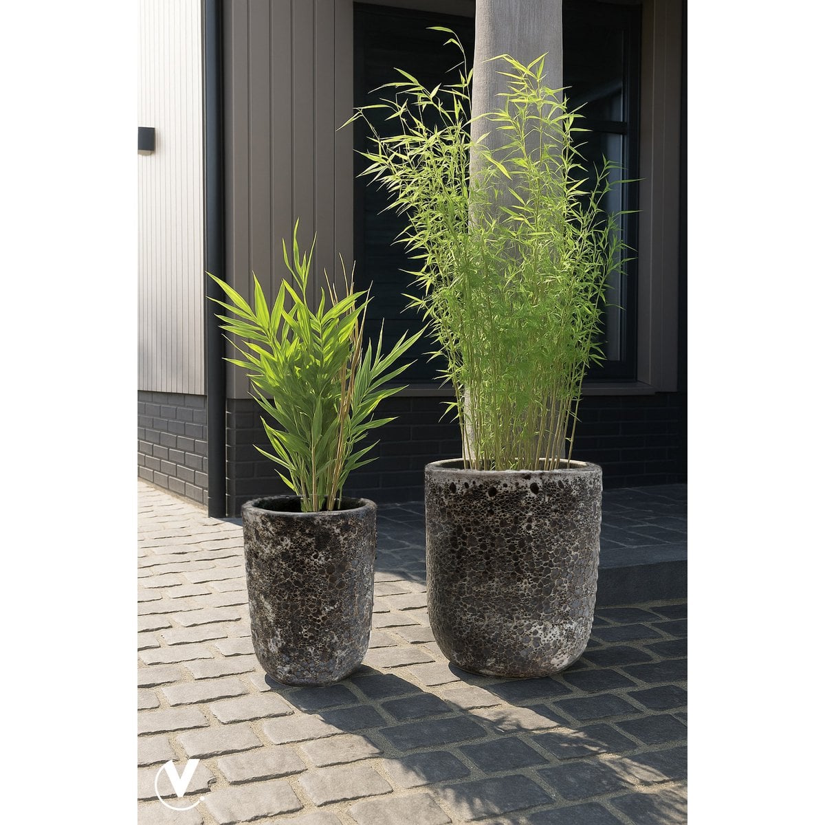Plantenpot - Fuji oceanic coral set Ø36/26 x H45/35 cm (set van 2 stuks)
