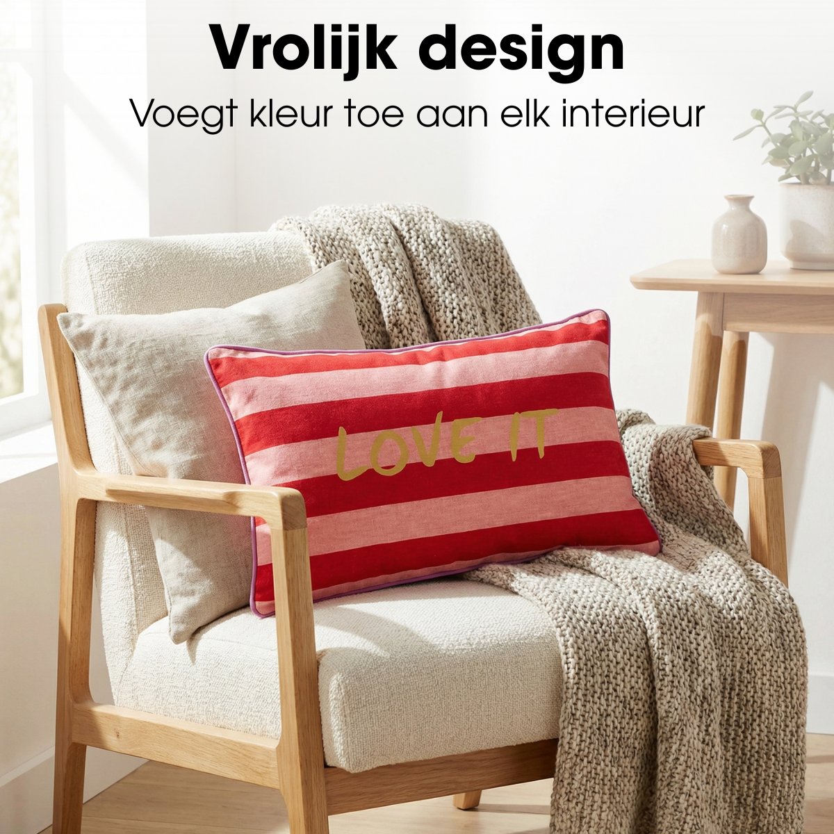 Sierkussen Rood