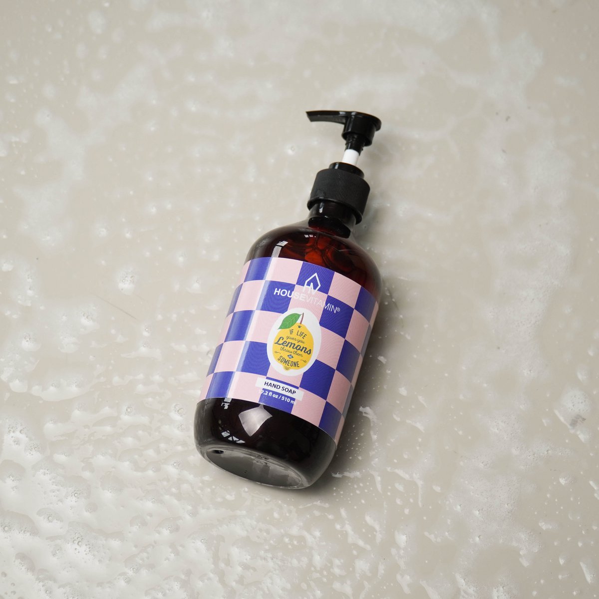 Veganistische handzeepdispenser - Citroen/Bergamot/Basilicum - 530ml