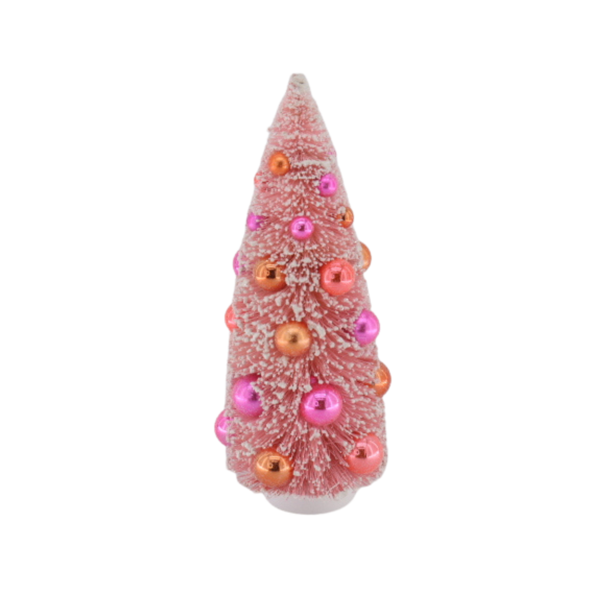 Kerstboom - Sisal/Plastic - Roze - 11x23cm
