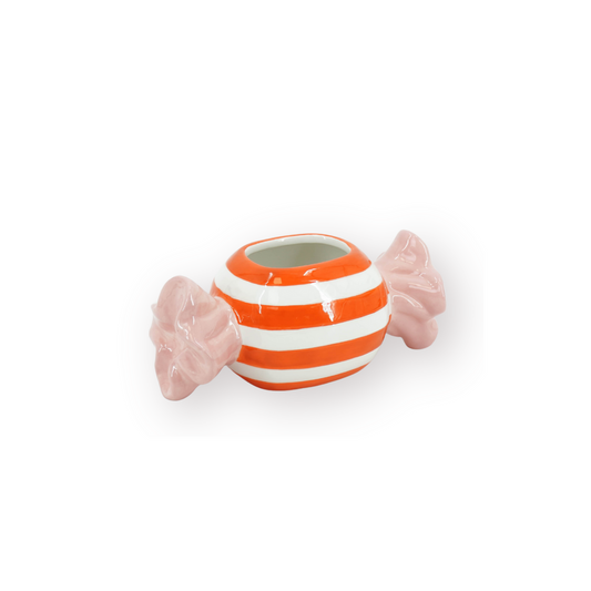 Pot - Bloempot - Toffee Candy - Oranje/Roze -12,5x6x6cm