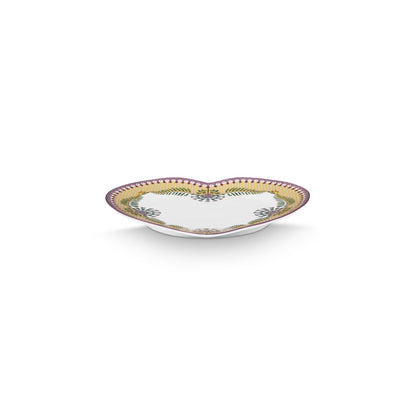 Set/2 Hartvormige borden Lily&Lotus geel
