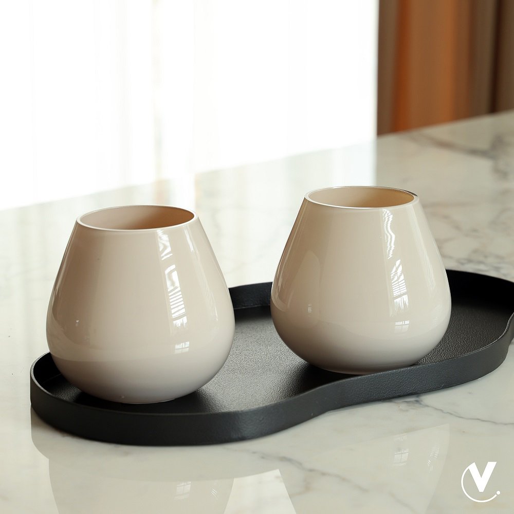 Waxinelichthouder - Tasman XS ivory (set van 2 stuks)