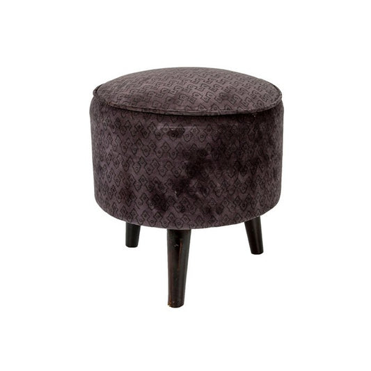 Velvet Pouf Paola Blue/Gray Dia 40