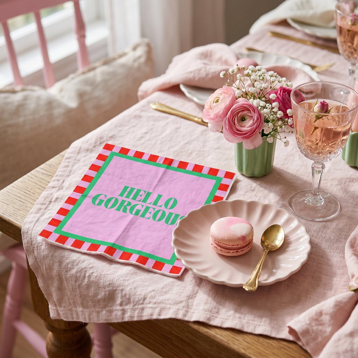 Papieren Servetten “Hello Prachtige” FSC – 3-laags – 33x33 cm (20 St.