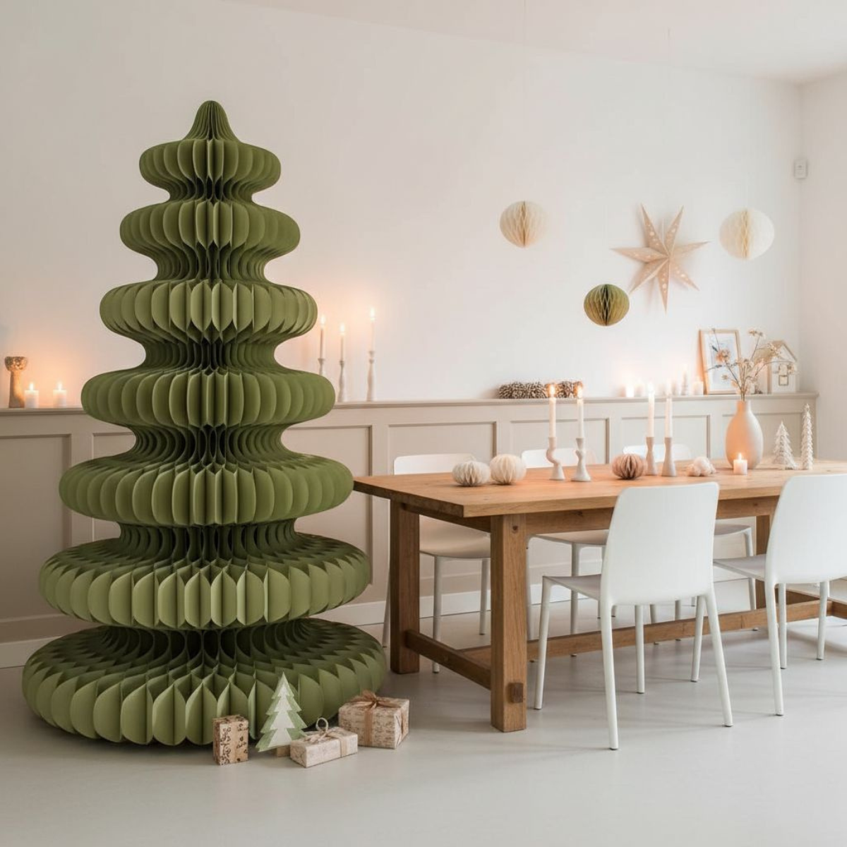Decoratieve kerstboom  Groen