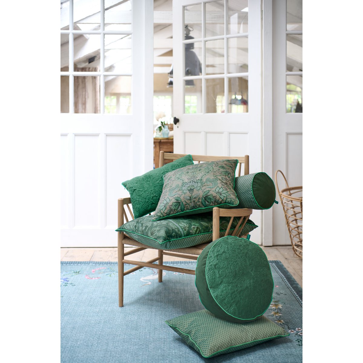 Ronde kussen Groen