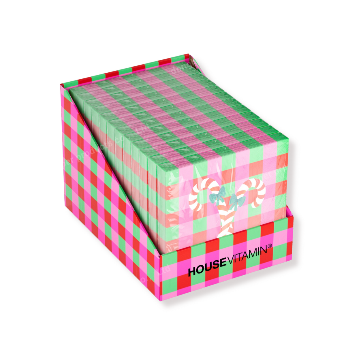 Papieren Servetten “Candy Cane” – FSC – 3-laags – 33x33 cm (20 stuks)