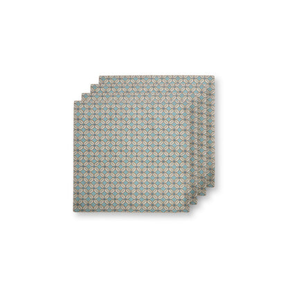 Servetten Blooming Tales Bustani Khaki-Blue