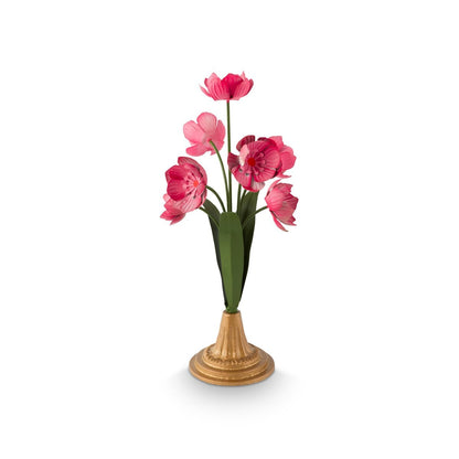 Deco Flower Metal Pink 36cm