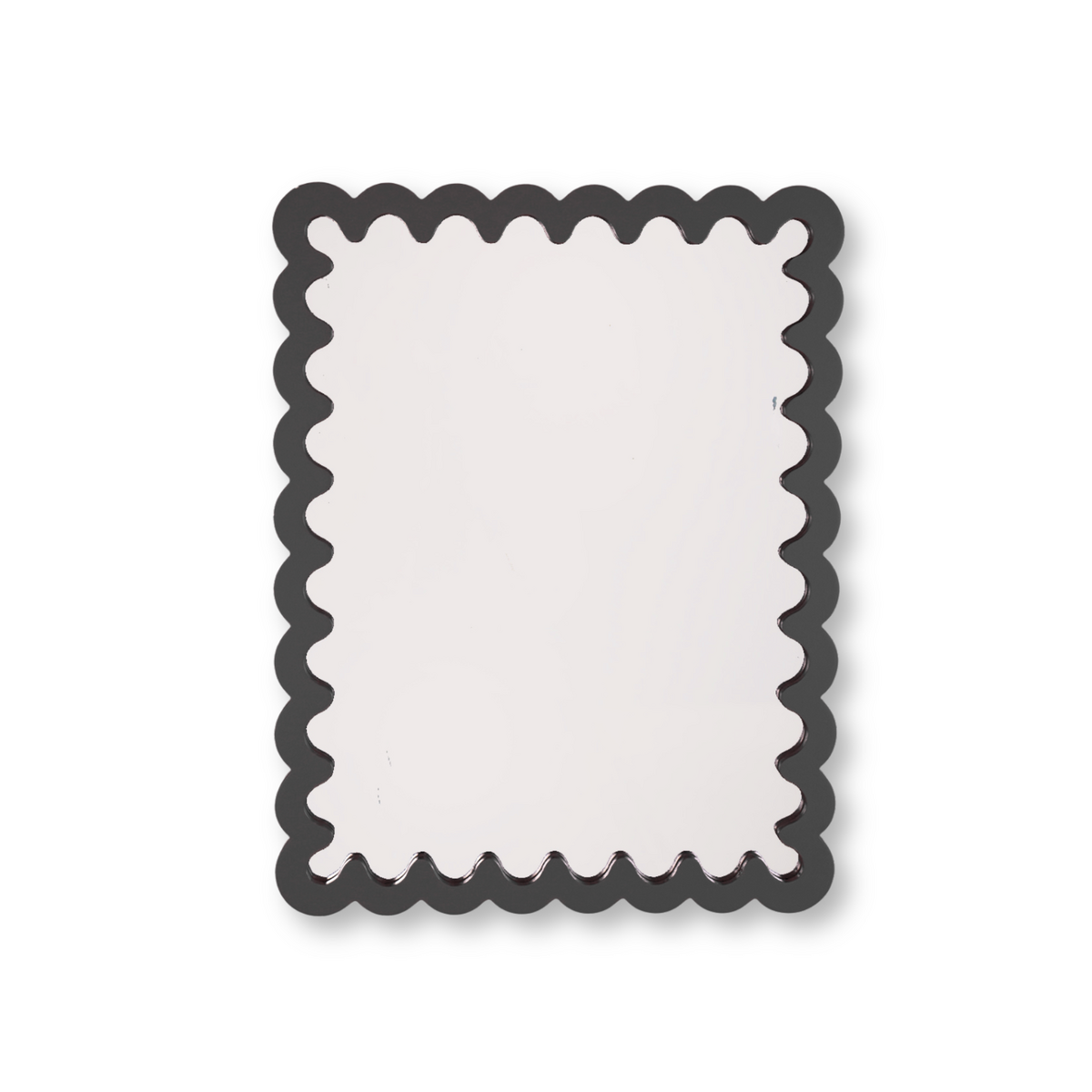 Spiegel - Wavey - Zwart - MDF - 33x43x1,5cm