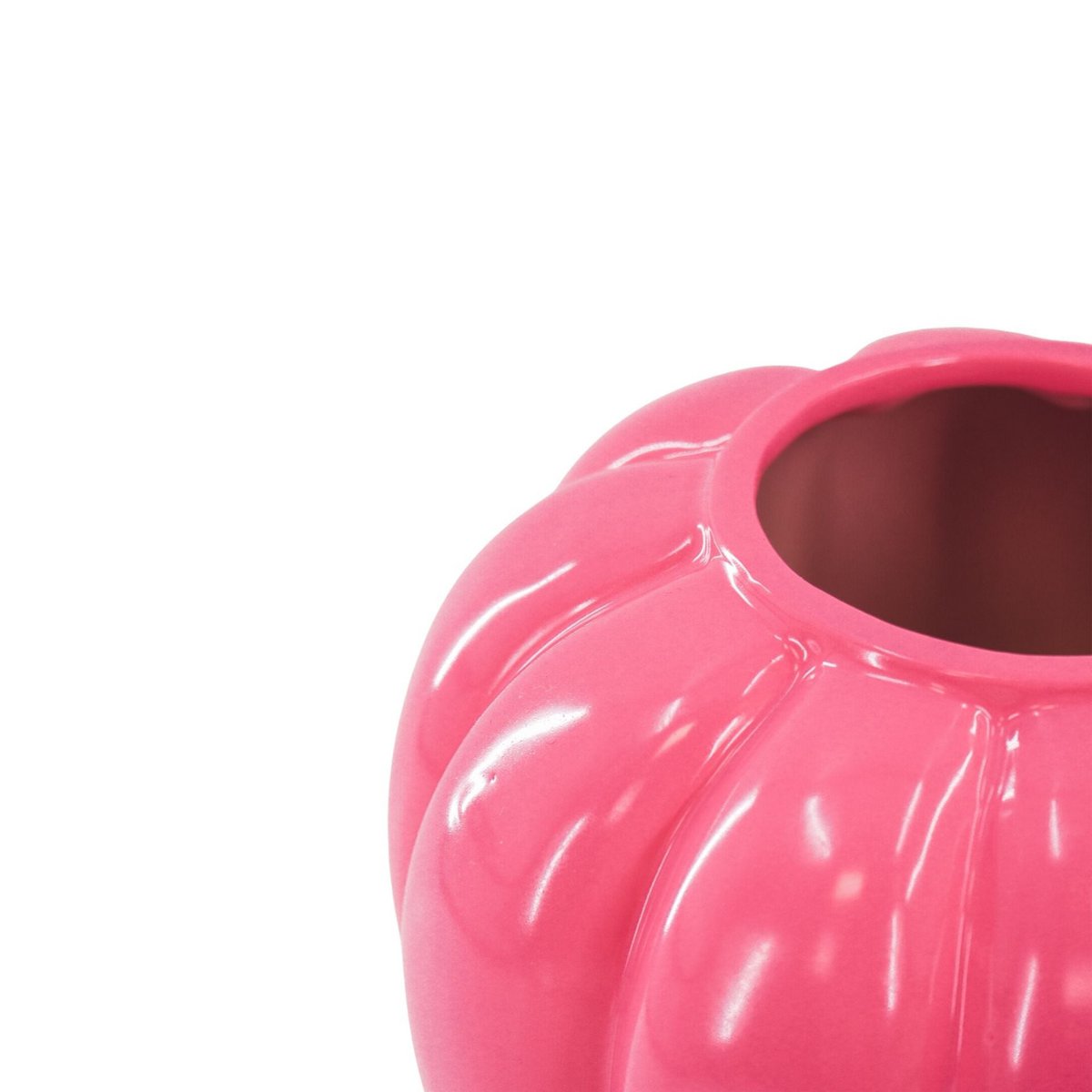 Flower Vase- Swirl vase-ceramic-roze- 20x20x21,5 cm