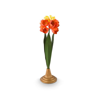 Deco Flower Metal Orange 40cm