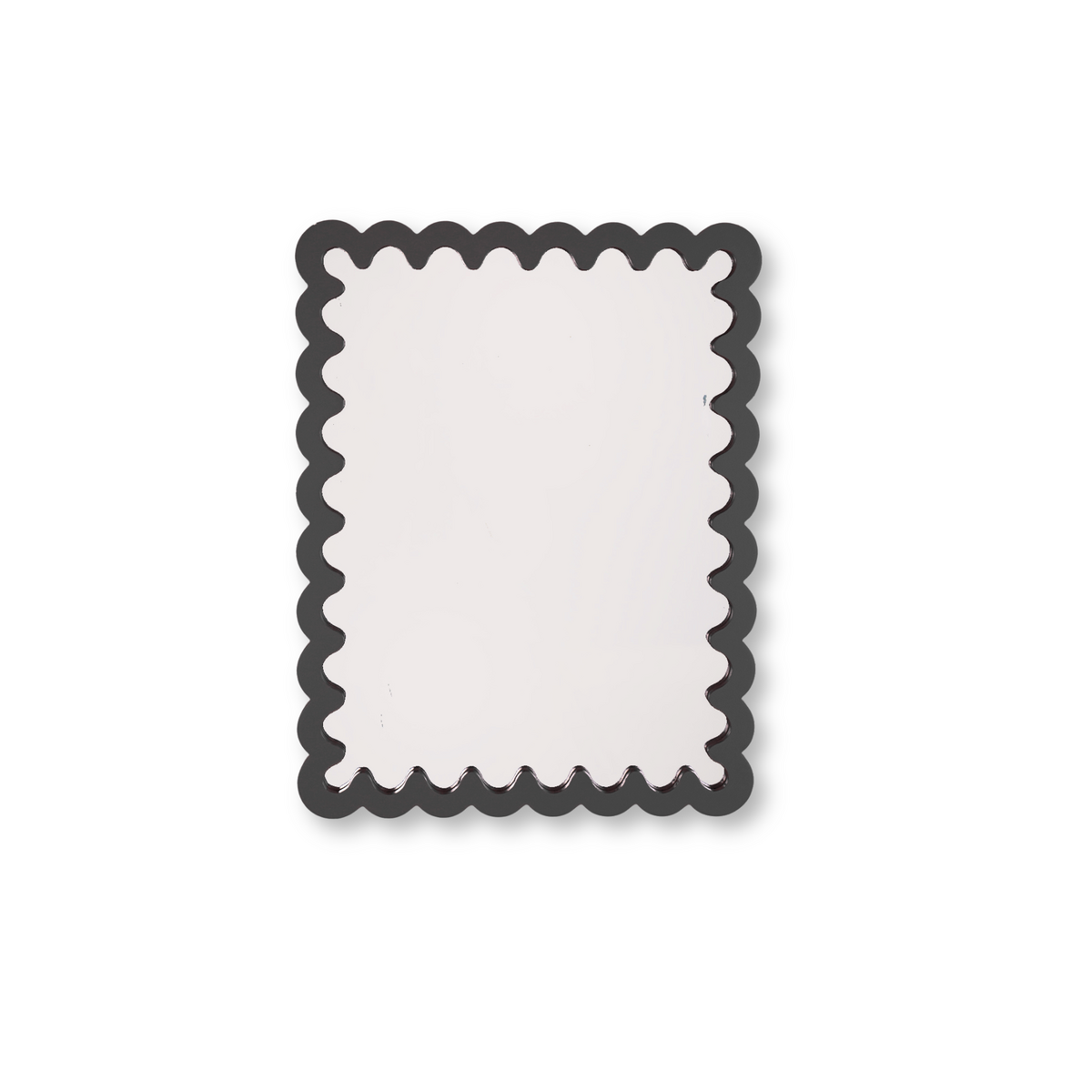 Spiegel - Wavey - Zwart - MDF - 24x33x1,5cm