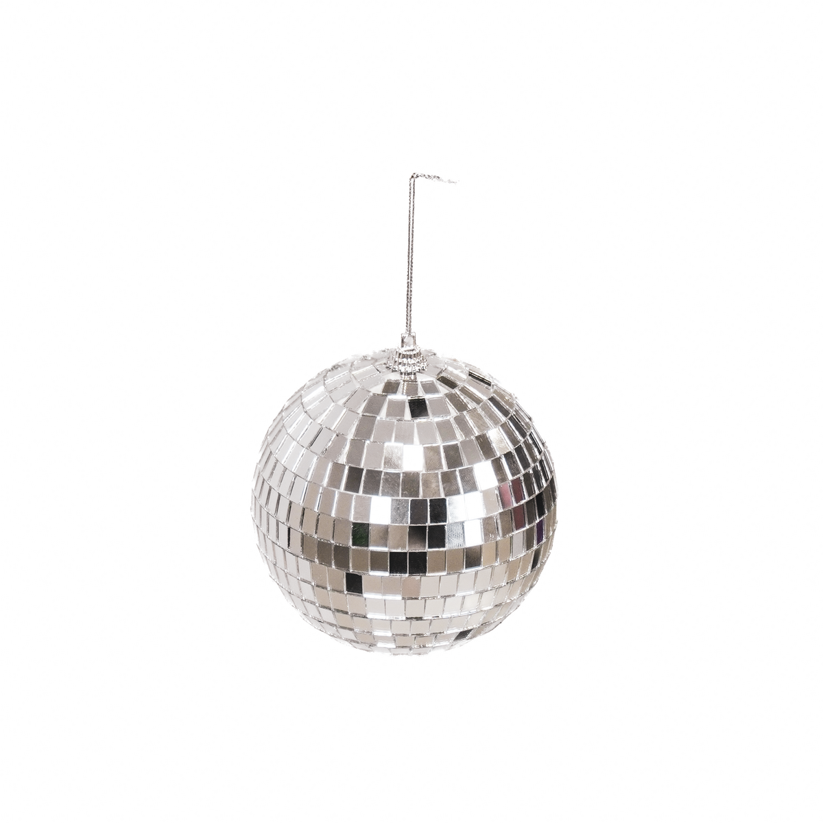 Kerstdecoratie - Kersthanger - Discobal - Schuim - Zilver - 15x15x15cm