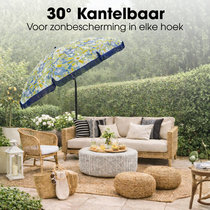 Parasol Bloem Blauw