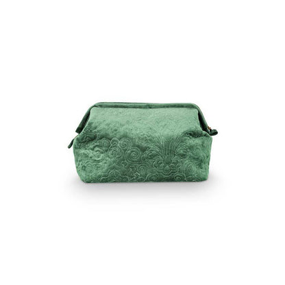 Cosmetic Purse Extra Large Velvet Quilted
