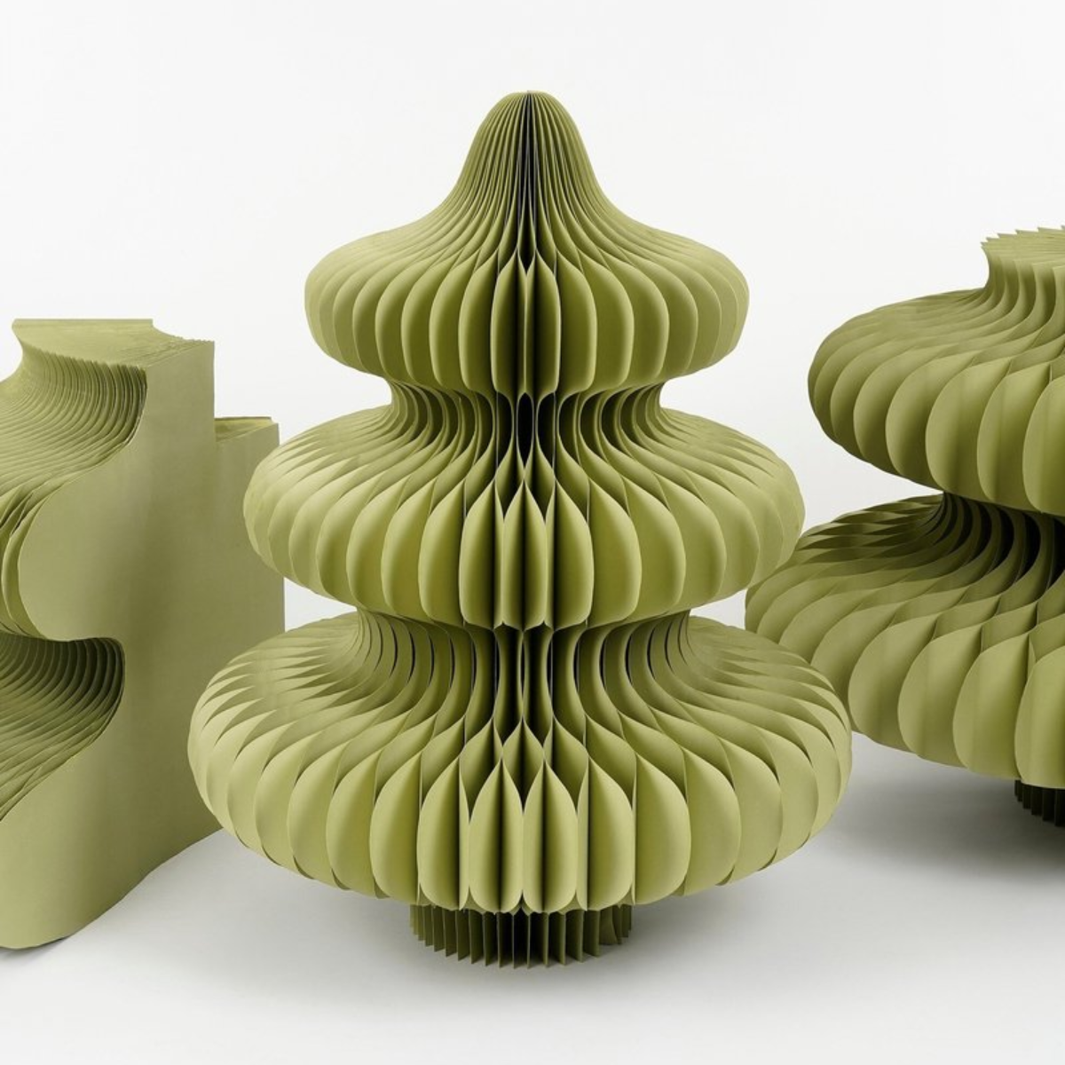 Decoratieve kerstboom  Groen