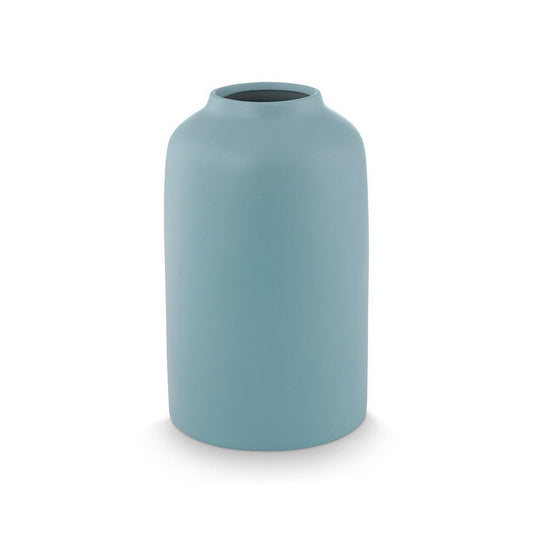 Vaas keramiek mat blauw
