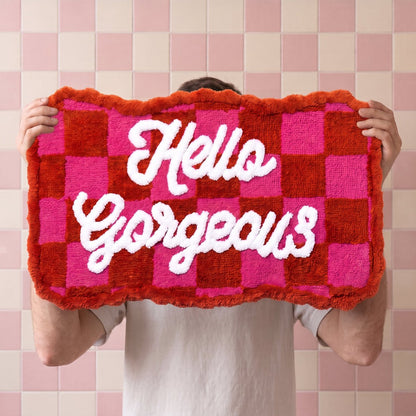 Badmat - You Matter - Roze/ Mint - 80x50x1 cm
