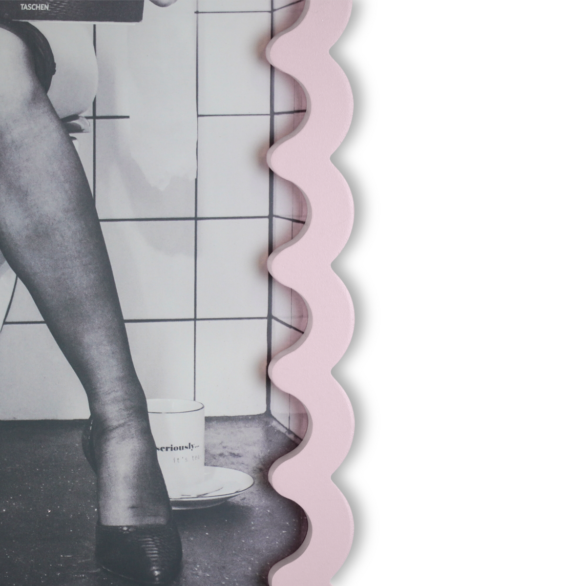 Fotolijst - Wavey - Lichtroze - MDF - 33x43x1,5cm