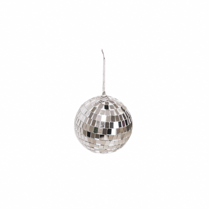 Kerstdecoratie - Kersthanger - Discobal - Schuim - Zilver - 10x10x10cm
