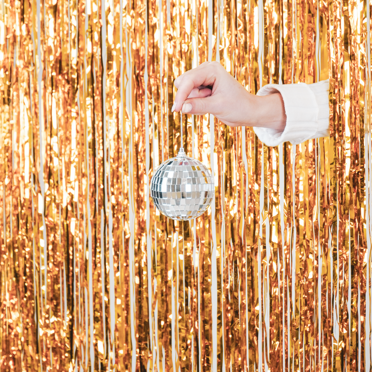 Kerstdecoratie - Kersthanger - Discobal - Schuim - Zilver - 10x10x10cm