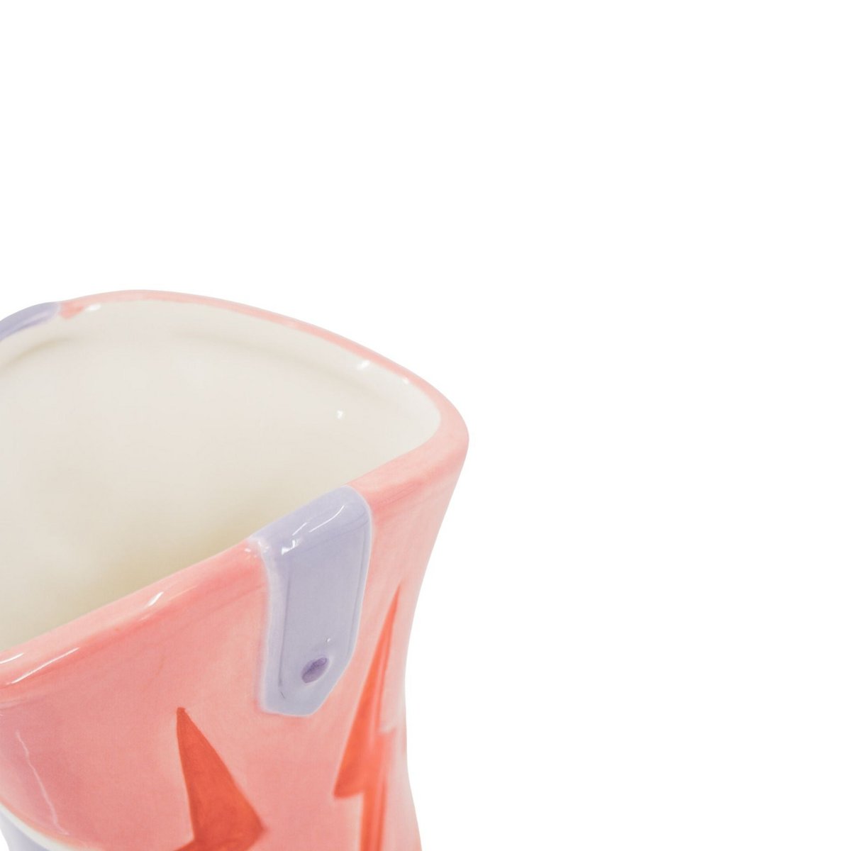 Flower Vase- Boot vase- keramiek- roze/ lilac-16,5x10.5x26,5 cm
