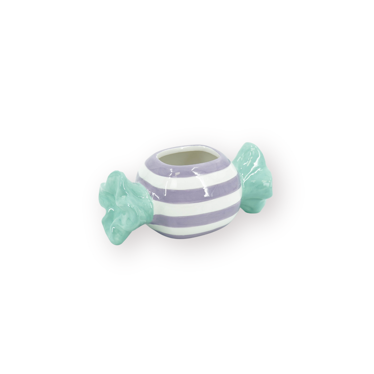 Pot - Bloempot - Toffee Candy - Mint/Lila -12,5x6x6cm