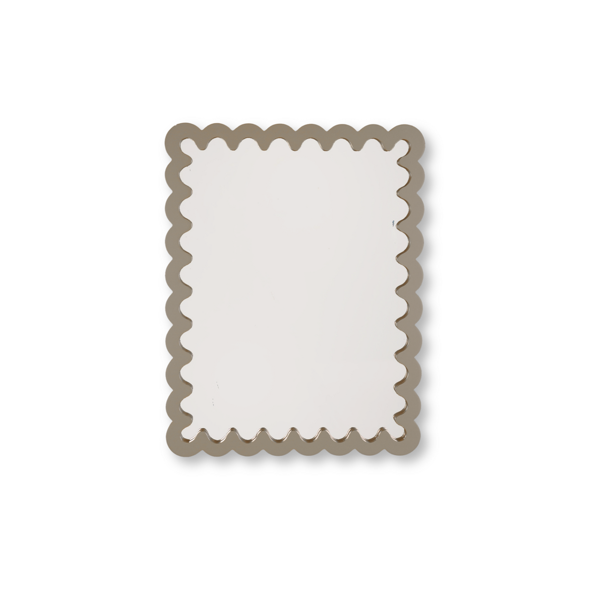 Spiegel - Wavey - Taupe - MDF - 24x33x1,5cm