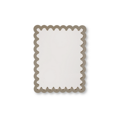 Spiegel - Wavey - Taupe - MDF - 24x33x1,5cm