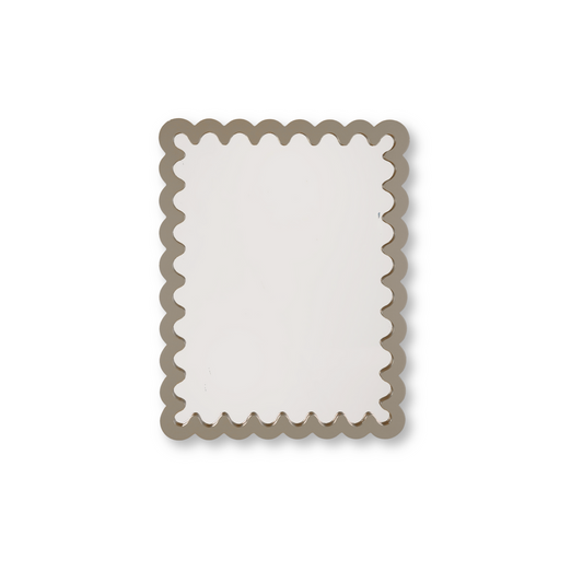 Spiegel - Wavey - Taupe - MDF - 24x33x1,5cm
