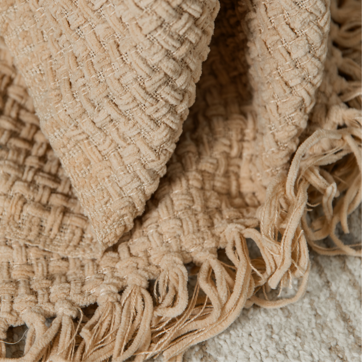 Plaid Cosenza Beige