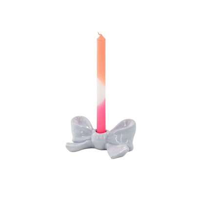 Kandelaar- Bow-keramische lilac- 18x9x7 cm