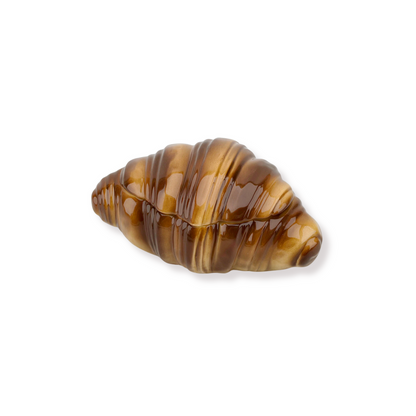 Voorraadpotje - Croissantpotje - Bruin - 16,5x10x7,5cm