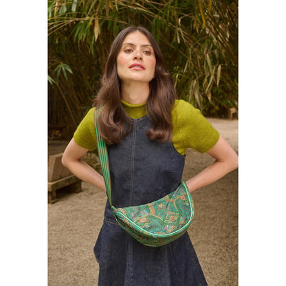 Freya Half Moon Cross Body tas Jabali Green