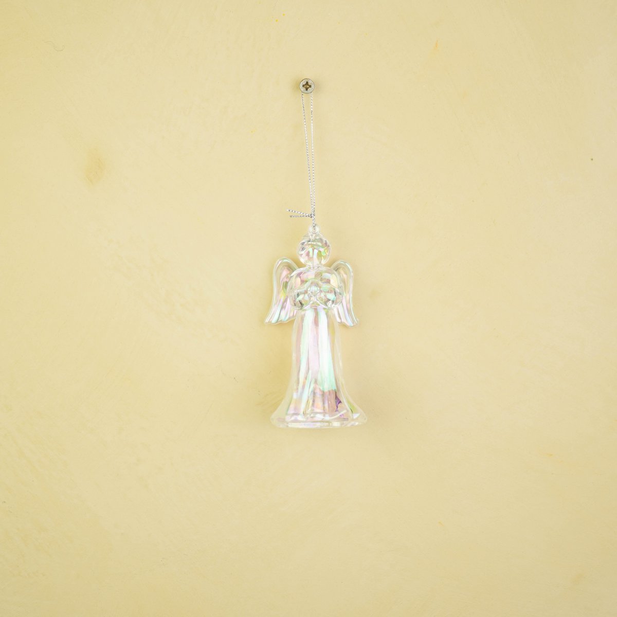 Ornament - Engel - Kunststof - Transparant - 6x5,5x11 cm