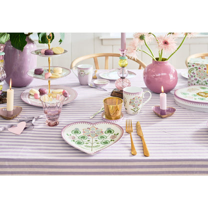 Set/2 Hartvormige borden qLily&Lotus Lila