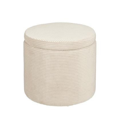 Poef Pouffe Gebroken wit