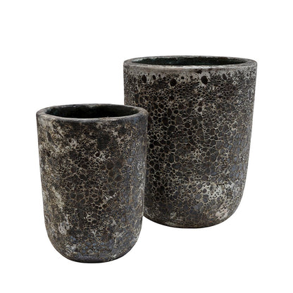 Plantenpot - Fuji oceanic coral set Ø36/26 x H45/35 cm (set van 2 stuks)