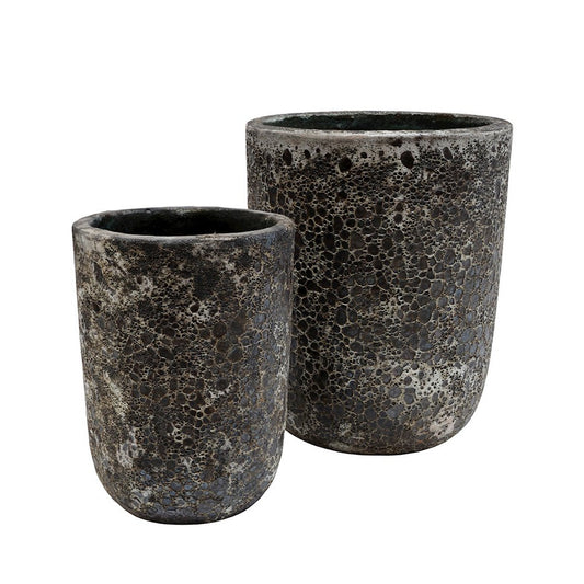 Plantenpot - Fuji oceanic coral set Ø36/26 x H45/35 cm (set van 2 stuks)