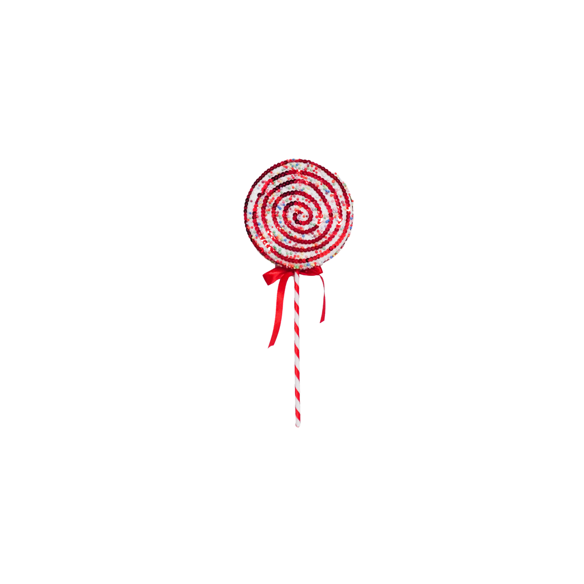 Decoratie - Lolly Pop - Foam - Rood/Wit - 25x63cm