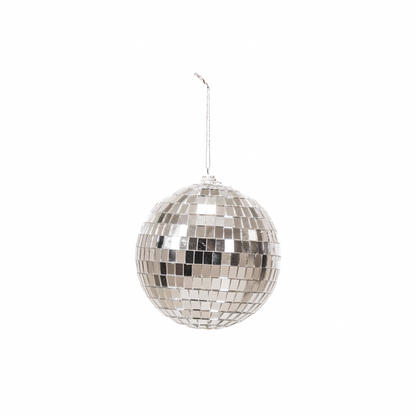 Kerstdecoratie - Kersthanger - Discobal - Schuim - Zilver - 15x15x15cm