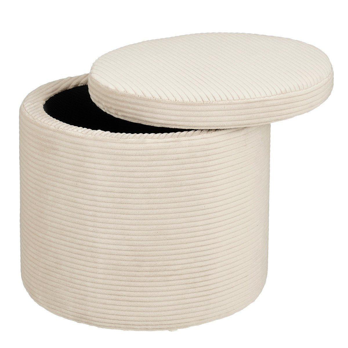 Poef Pouffe Gebroken wit