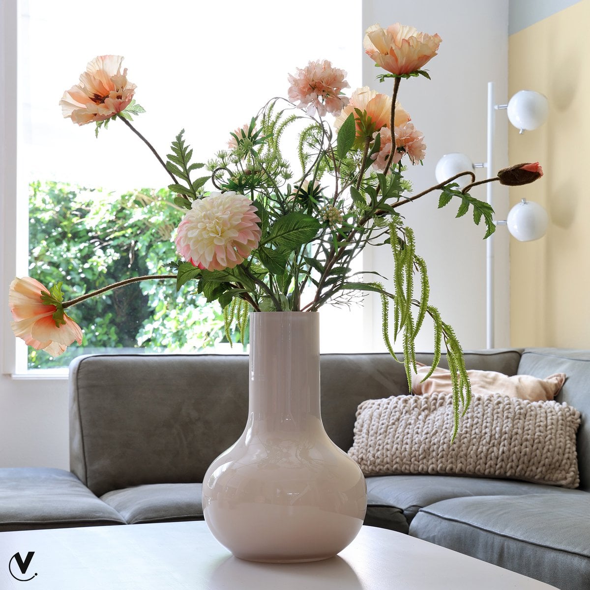 Vaas - Seim shiny ivory