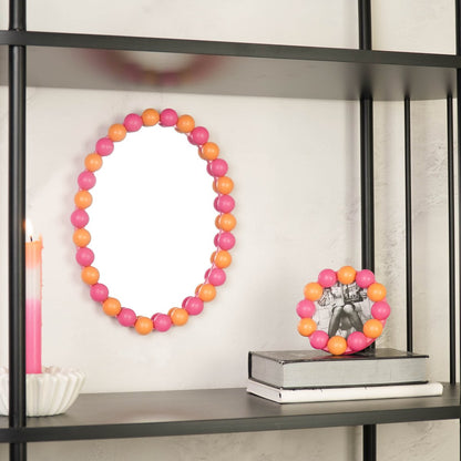 Fotolijst - Bubbels - Neon Roze/Oranje -14,5x14,5cm
